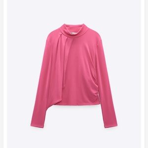ASYMMETRIC CAPE BLOUSE